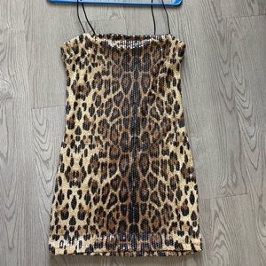 Forever 21 cheetah mini dress